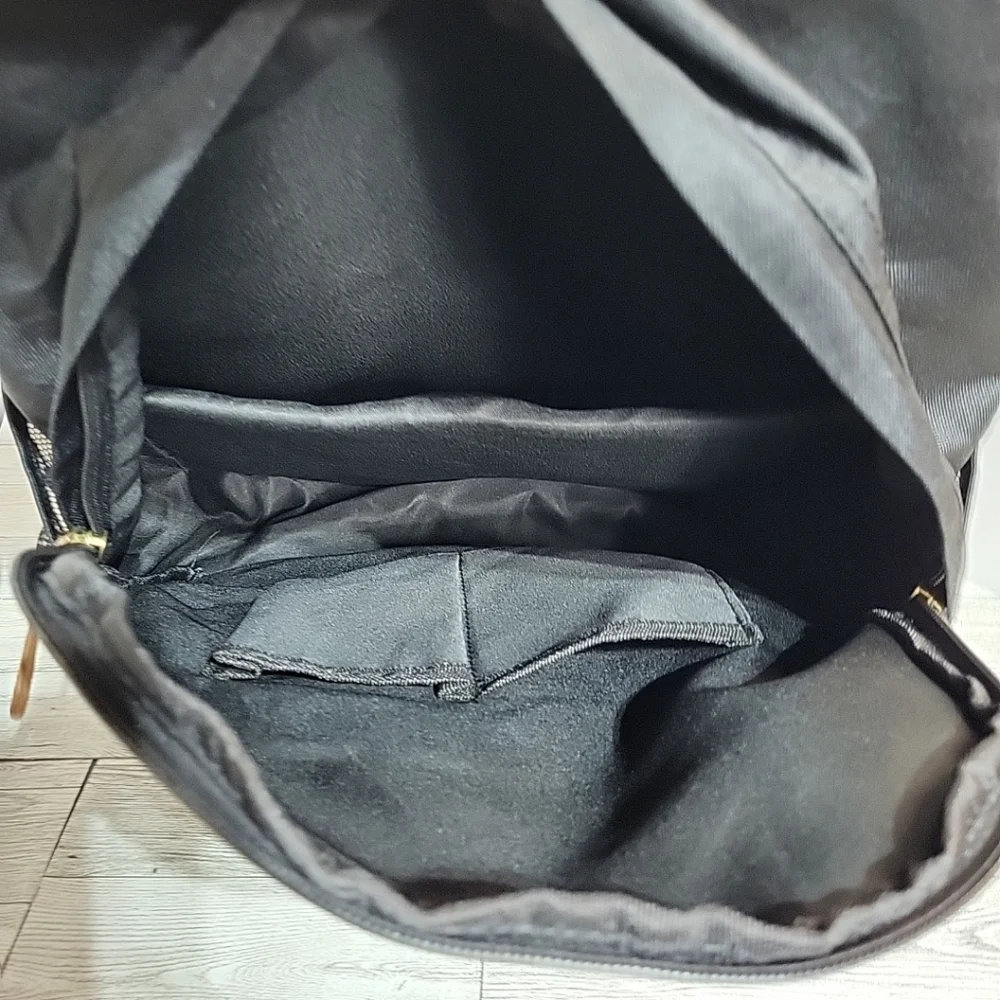 NEW Sun +‎ Stone Black Backpack Browm Accent One Size adjustable Straps Pockets